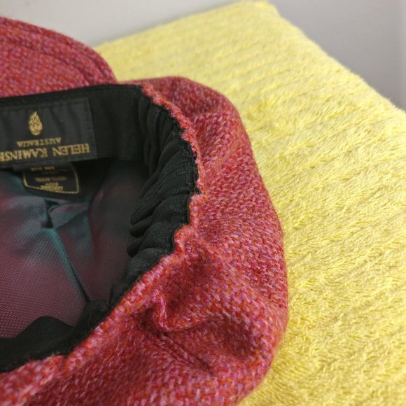 HELEN KAMINSKI Australian Pure Wool Cloche hat in Ruby Rust FALL/WINTER headwear - Picture 7 of 9